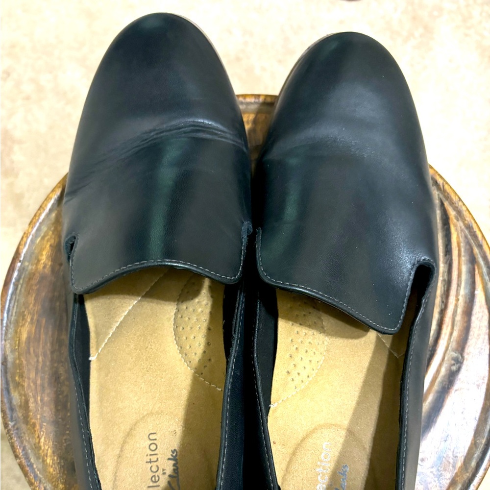Clark’s collection loafers, black sz 10